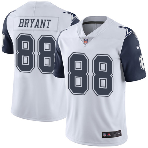 Men's Elite Dez Bryant Nike Jersey White - #88 Rush NFL Dallas Cowboys